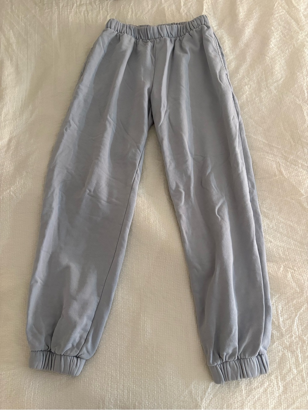 Brandy Melville Light Blue Elastic Cuff Sweatpants